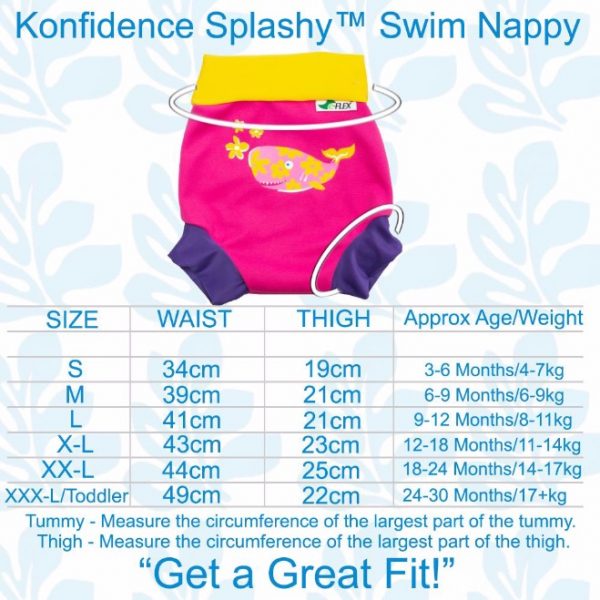 Konfidence – Splashy Nappies with E-Flex – Pink Yellow Joni – Mud 'n Lace